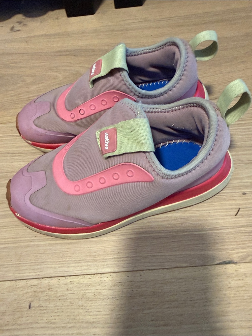 Native Kids Sneakers in Pink & Purple